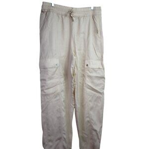 Athleta Celestial High Rise Utility Pant Size Large Tall Tan Cream